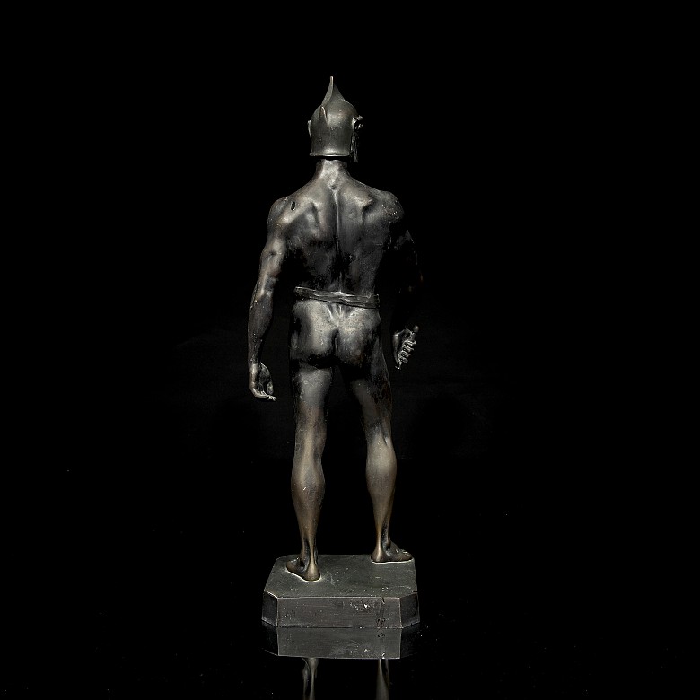 Bronze sculpture ‘Great Warrior’, 20th century