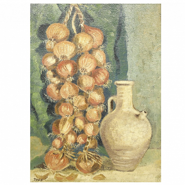 Tuff (20th century) ‘Onions and jug’