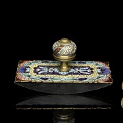 French ink blotter ‘Cloisonné’, late 19th century