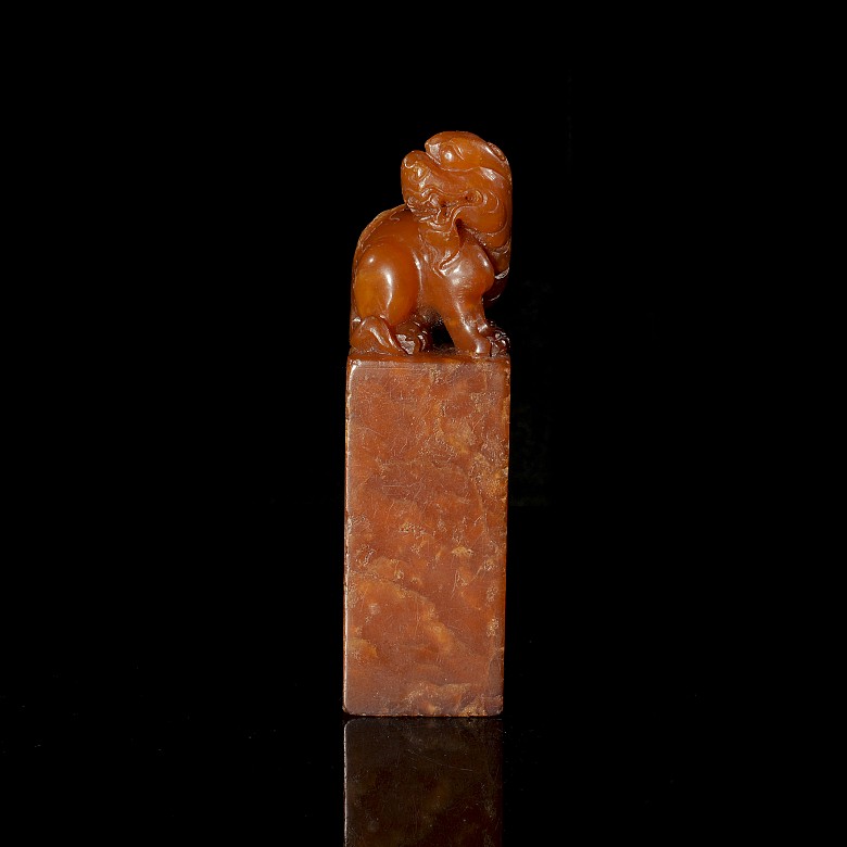 Shoushan Stone ‘Beast’ Seal, Qing dynasty