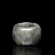 Anillo de arquero de jade, dinastía Qing