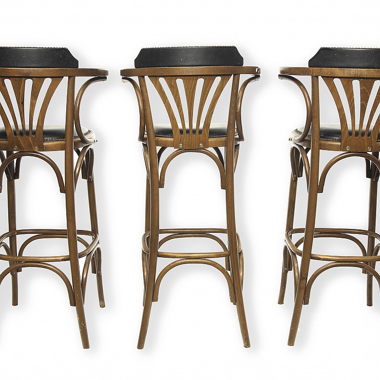 Set of bar stools, 20th century