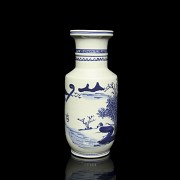 Blue and white porcelain vase “Landscape”, with Kangxi seal