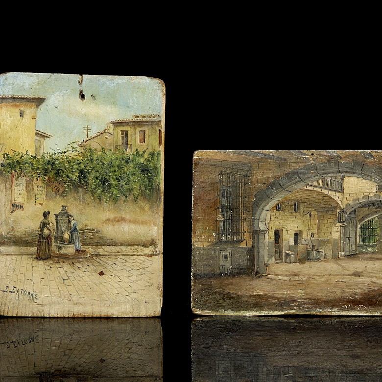 Santiago Satorre Botella (19th century) ‘Pair of planks’