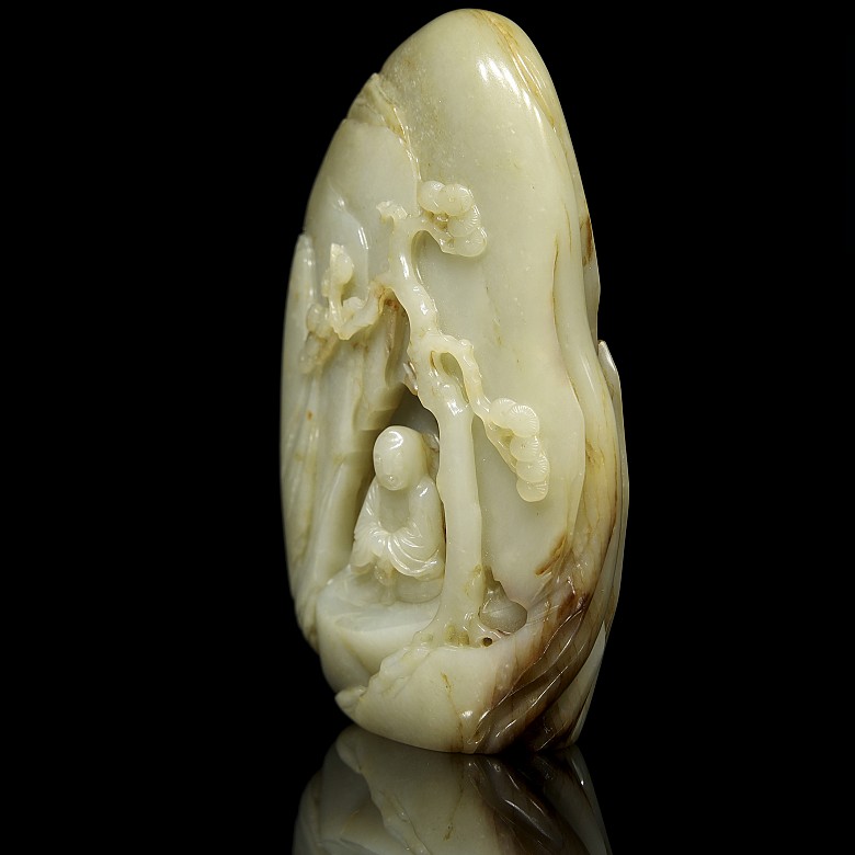 Carved jade figure 