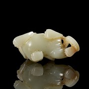 Carved jade figurine ‘Beast’, Han dynasty