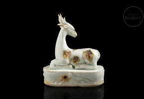 Ceramic-glazed ‘Deer’ paperweight, Song dynasty