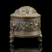 Carved stone censer ‘Dragons’, Han style