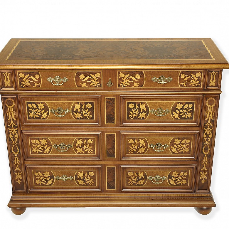 Dutch walnut marquetry furniture