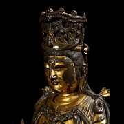 Buddha “Vairocana” of golden bronze, Ming dynasty