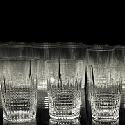 Juego de vasos de cristal 