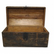 Antique wooden chest, 19th century