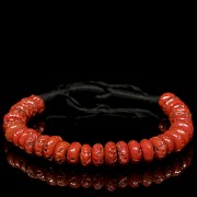 Tibetan liuli bead necklace, Late Qing dynasty