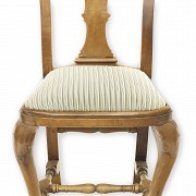 Queen Anne style chair set, circa 1900