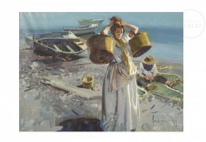 Eustaquio Segrelles (1936) ‘’Valencian fisherwoman‘’