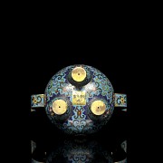 Bronze censer with cloisonné enamel, Qing dynasty