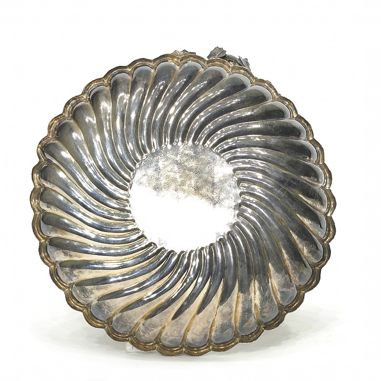 Spanish silver tray, 20th century