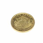 Cien pesos, República de Chile, oro 900 milésimas