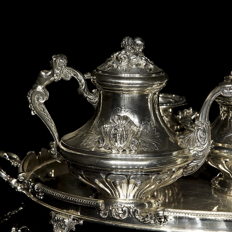 Spanish silver tea and coffee set, 20th century