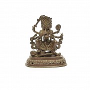 A Bronze figure of Kali, Nepal, 18th century