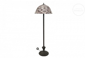 Tiffanies style floor lamp, 20th century