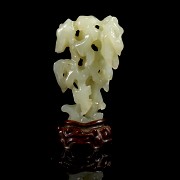 Carved white jade figurine ‘Taihu’, Qing dynasty