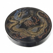 Ink piece with dragon, Qing dynasty