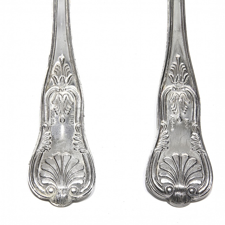 Silver cutlery, 800 sterling silver.