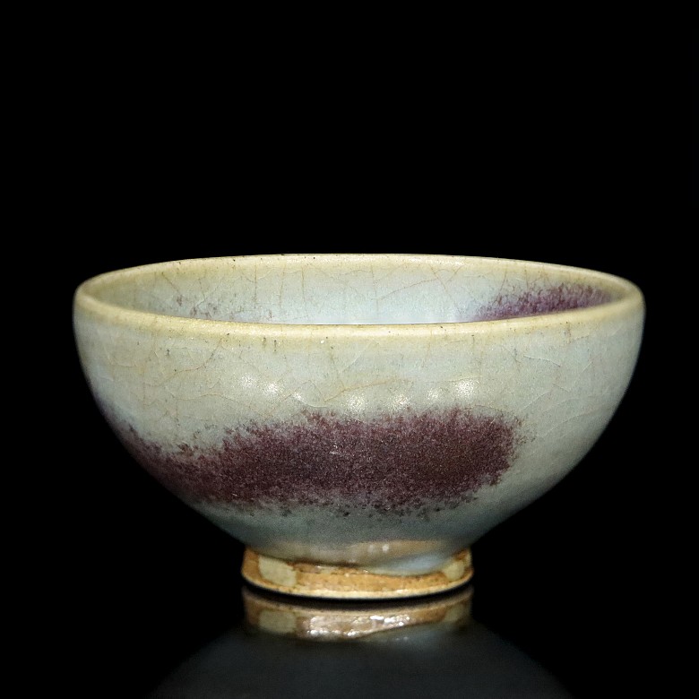 Glazed ceramic cup, Junyao style.