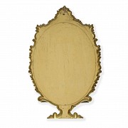 Mirror with gilded wooden frame, 20th century