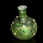 Green glass flask, Tang dynasty