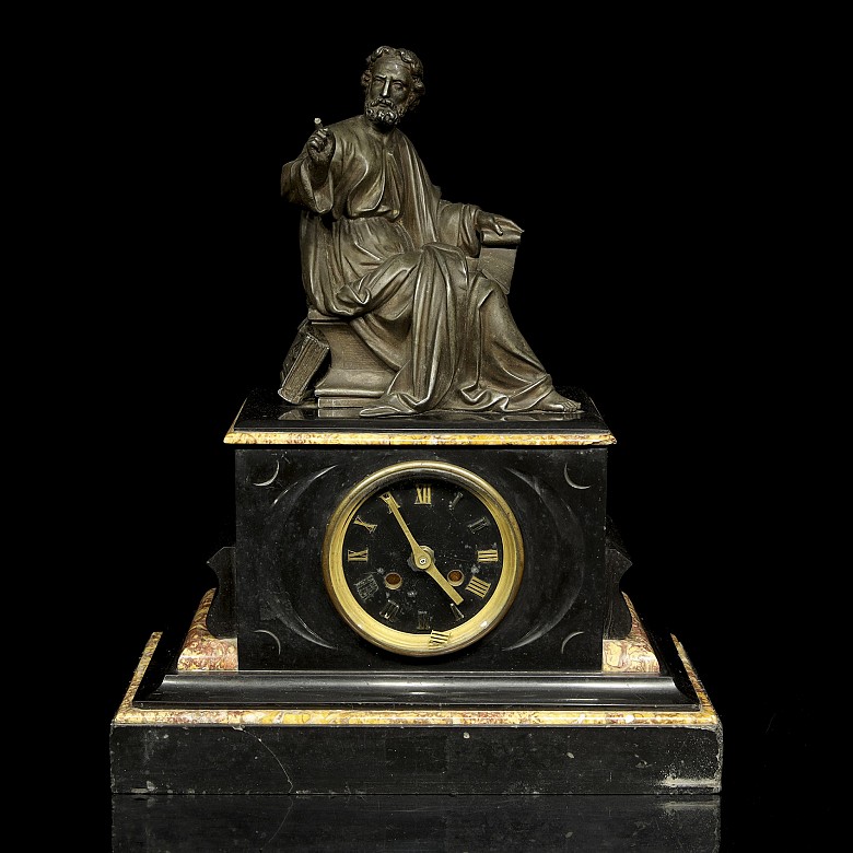 Napoleon III style table clock, 20th century