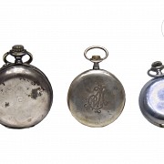 Lot of three pocket watches.