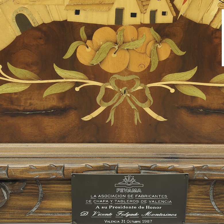 Marquetry table, 1987