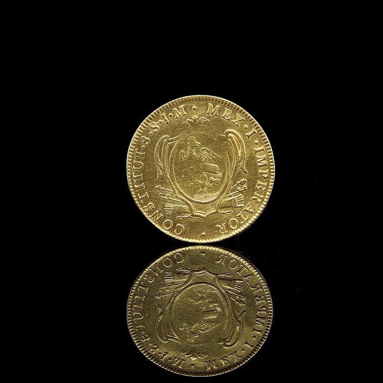 Gold coin ‘Agustín Iturbide’, Mexico, 19th century