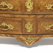 Louis XV wooden chest of drawers, Pierre Migeon style, 18th century