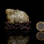 Jade carved “Mythical beast”, Qing dynasty