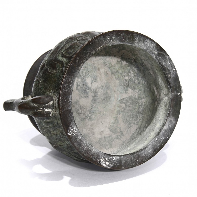 Chinese bronze censer, 20th century