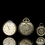 Set of 3 pocket watches