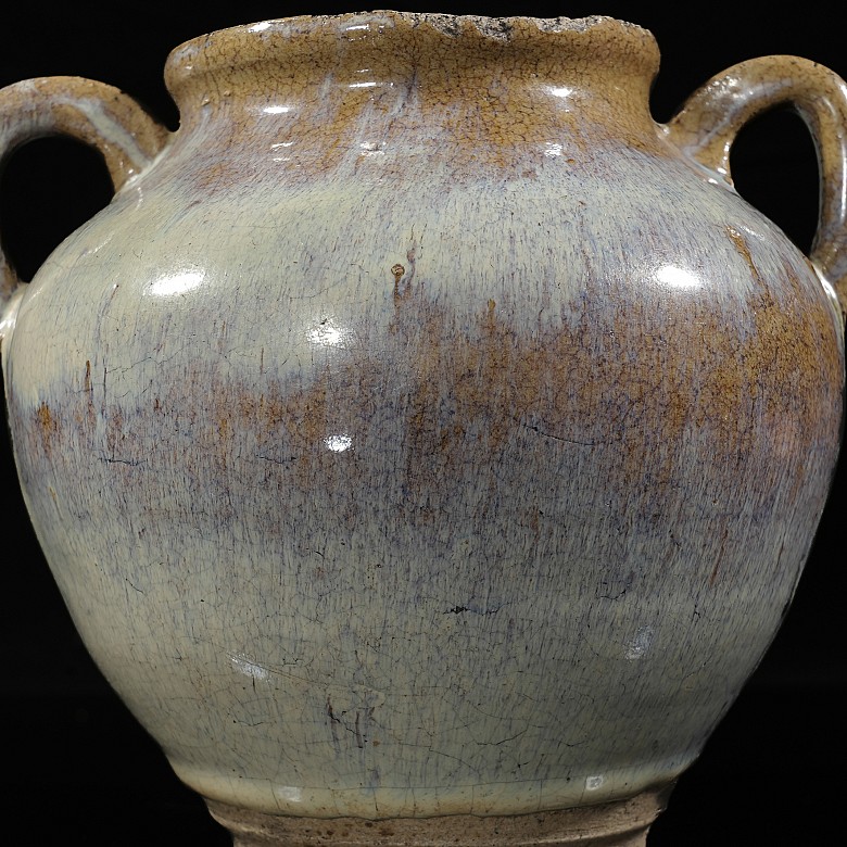 Glazed pottery vessel, Yuan dynasty