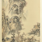 Chinese painting “Home among the mountains”, early 20th century