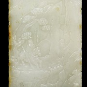 White jade plaque 'Return', Qing dynasty, Qianlong period (1736-1795)