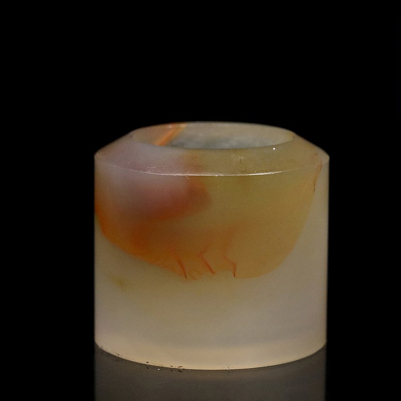 Agate archer's ring, Qing dynasty, Qianlong