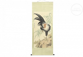 Chinese painting ‘Rooster’, 20th century