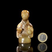 Carved jade figurine ‘Maid’, Han style