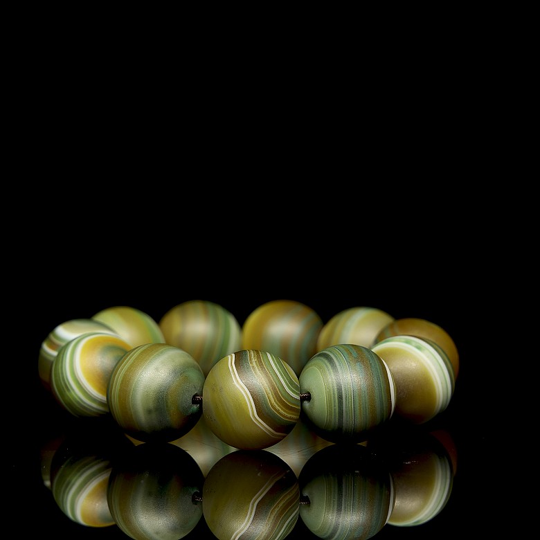 Agate bead bracelet, Qing dynasty - 3