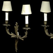 Set of Louis XV style sconces, 20th century