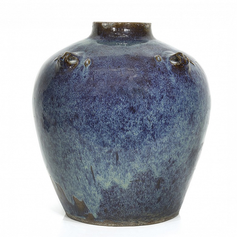 Large glazed pottery vessel, 20th Century