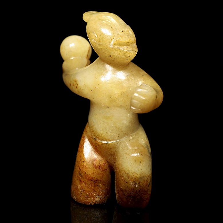 Jade human figure, Han dynasty