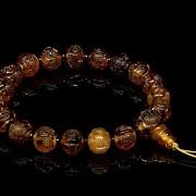 Amber bead bracelet, Qing dynasty